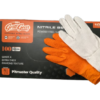 Heavy duty 10mil orange nitrile BBQ gloves XL size