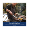 BBQ Grill Gear extra long stainless steel tongs heavy duty grilling tool