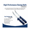 BBQ Grill Gear 7 inch boning knife stainless steel flexible blade