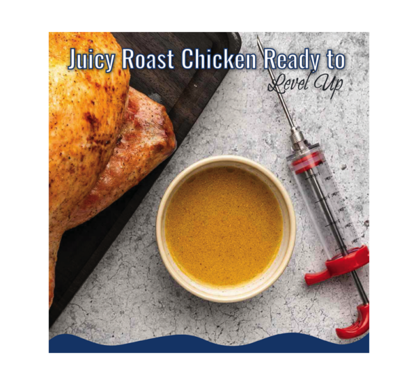 BBQ Grill Gear premium meat injector stainless steel marinade injector