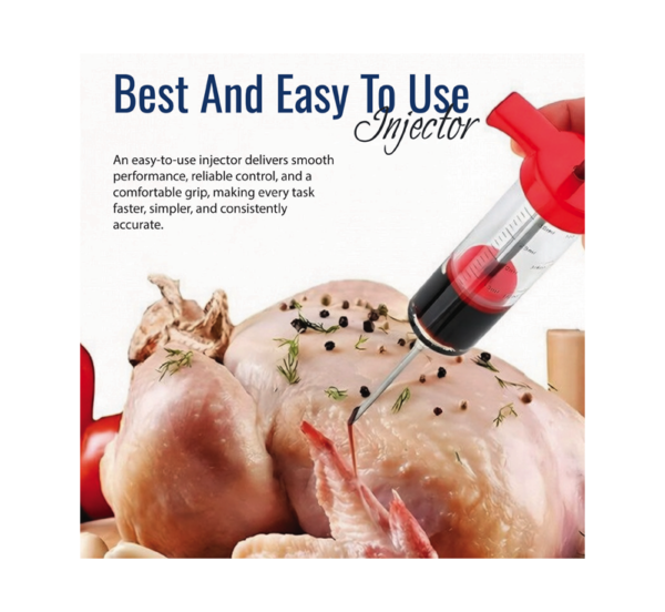 BBQ Grill Gear premium meat injector stainless steel marinade injector