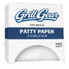Grill Gear patty paper sheets used for burger prep