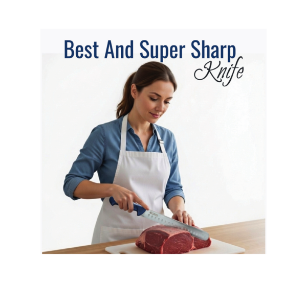 BBQ Grill Gear 12 inch slicer knife granton edge stainless steel blade