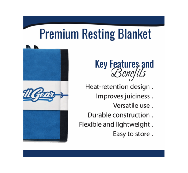 BBQ Grill Gear premium resting blanket for resting brisket and BBQ meats