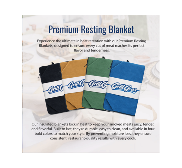BBQ Grill Gear premium resting blanket for resting brisket and BBQ meats