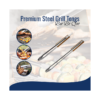BBQ Grill Gear extra long stainless steel tongs heavy duty grilling tool