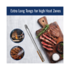 BBQ Grill Gear extra long stainless steel tongs heavy duty grilling tool