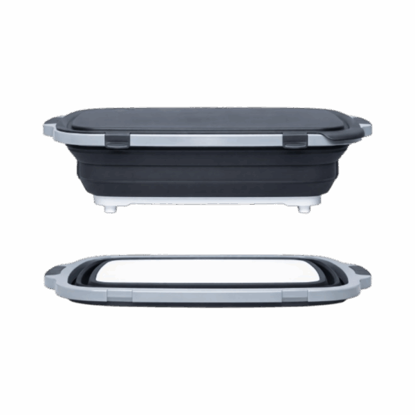 Collapsible Grill Gear Prep Tubs with locking lids in multiple colors