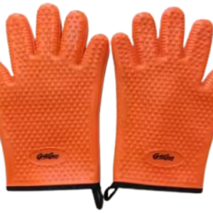 Heat resistant BBQ silicone gloves waterproof non slip
