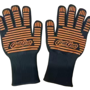 High temperature resistant BBQ grill gloves with heat insulation