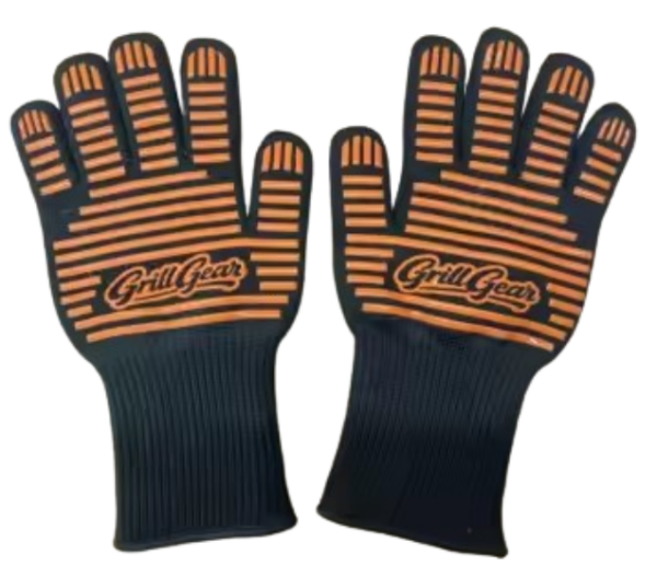 High temperature resistant BBQ grill gloves with heat insulation