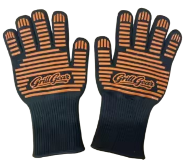 High temperature resistant BBQ grill gloves with heat insulation