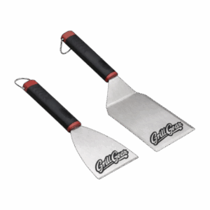 Grill Gear professional stainless steel spatula and scraper combo