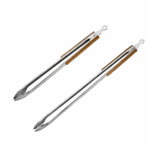 32 and 25 inch heavy duty stainless steel grill tongs for BBQ