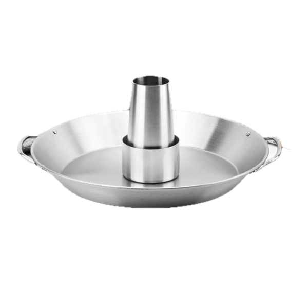 12 inch stainless steel beer can chicken holder with round base