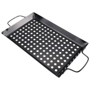 12.5 inch rectangle non-stick carbon steel BBQ grill pan