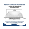 stainless steel BBQ vegetable grilling basket