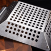 8 inch stainless steel BBQ vegetable grilling basket square design