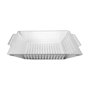 12 inch stainless steel BBQ vegetable grilling basket