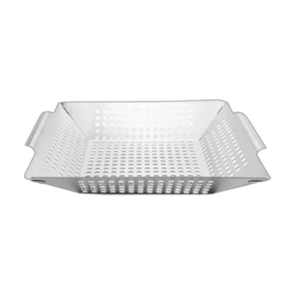 12 inch stainless steel BBQ vegetable grilling basket
