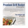 8 inch stainless steel BBQ vegetable grilling basket