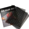 Non stick BBQ grill mesh mat on barbecue grill