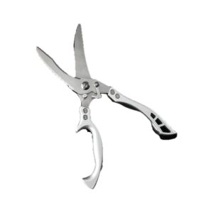 Heavy-duty large stainless steel meat cutting kitchen scissors