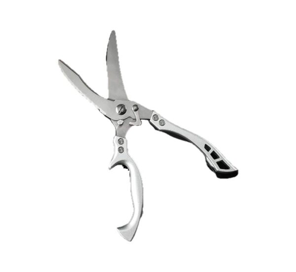 Heavy-duty large stainless steel meat cutting kitchen scissors