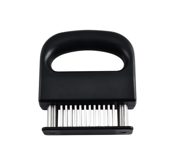 Meat tenderizer with 48 stainless steel needle blades and ergonomic handle