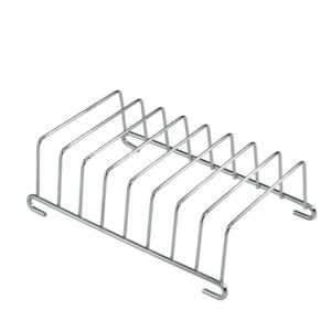 Stainless steel air fryer bread shelf toast rack with vertical slots