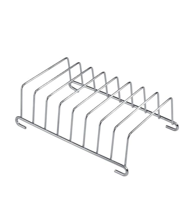 Stainless steel air fryer bread shelf toast rack with vertical slots