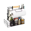 BBQ Grill Gear BBQ grill station caddy with paper towel holder and magnetic tool holder