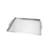 Rectangle stainless steel perforated pan for BBQ grilling