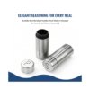 Stainless Steel Salt and Pepper Shaker set with polished finish