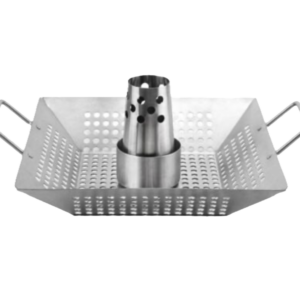 12 inch stainless steel vegetable grill basket BBQ chicken roaster