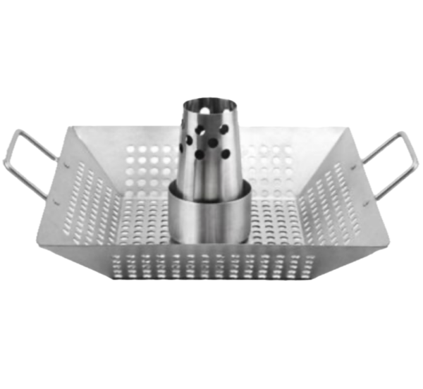 12 inch stainless steel vegetable grill basket BBQ chicken roaster