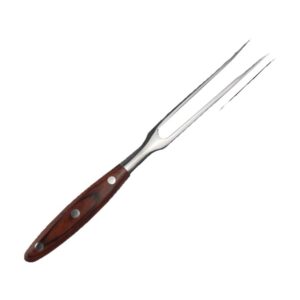 Stainless steel BBQ roasting fork tool with long handle