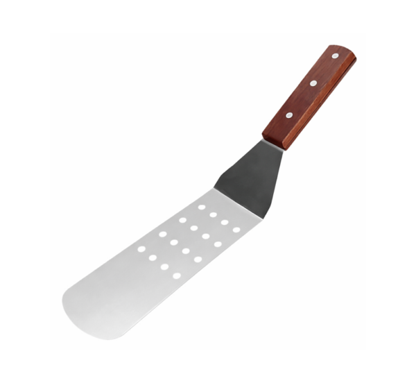 Stainless steel heat resistant extended slotted shovel