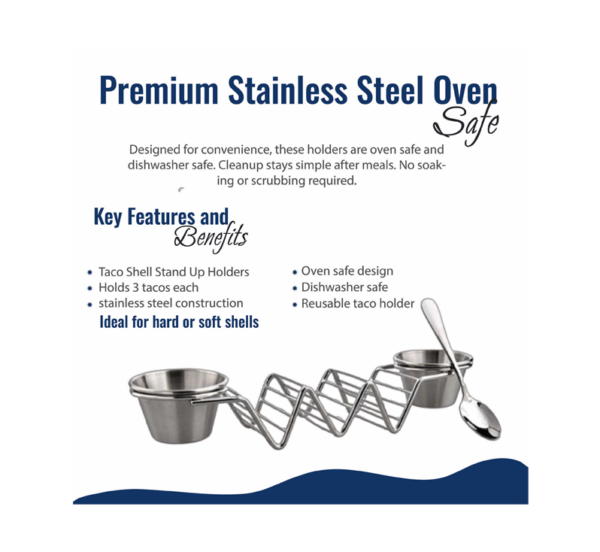 BBQ Grill Gear taco shell stand up holders holding multiple tacos