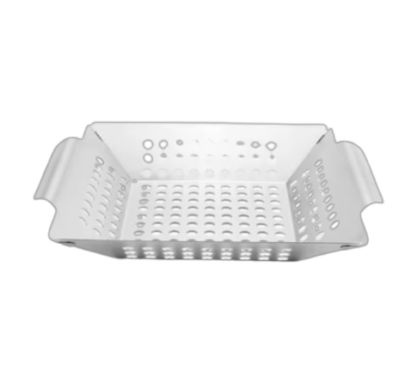 8 inch stainless steel BBQ vegetable grilling basket