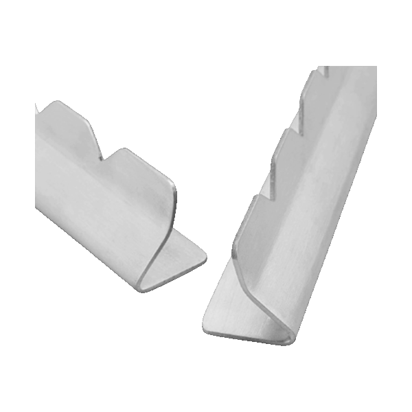 Kabob rack holding skewers on BBQ grill