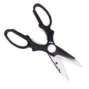 Multi-purpose kitchen shears with stainless steel blades