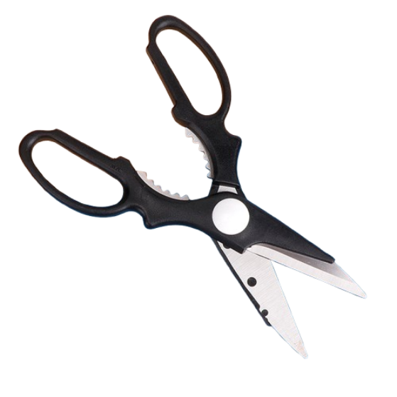 Multi-purpose kitchen shears with stainless steel blades