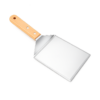 5 inch extra large stainless steel spatula with wooden handle