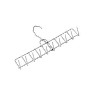Eight-prong stainless steel bacon hanger for smoker