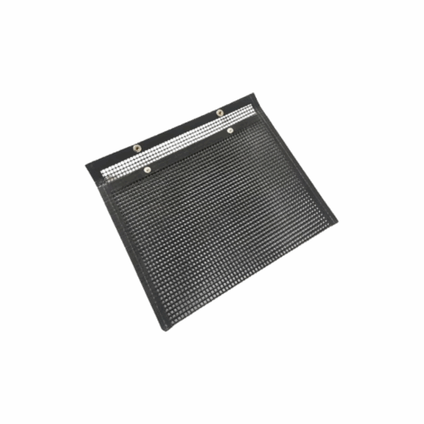 Non stick mesh grill bags used on barbecue grill