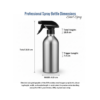 304 stainless steel trigger spray bottle with adjustable nozzle