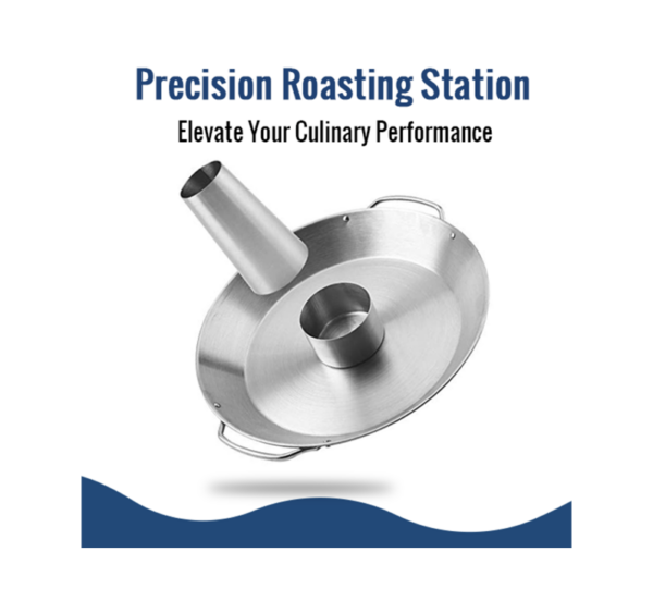 12 inch stainless steel beer can chicken holder with round base