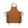 Unisex sleeveless cotton canvas apron with adjustable straps and large pockets