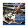 Professional heavy-duty stainless steel griddle grill scraper